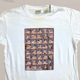 VKZ Tシャツ ビンテージ 白 ラブ　セックス　LOVE SEX モザイク