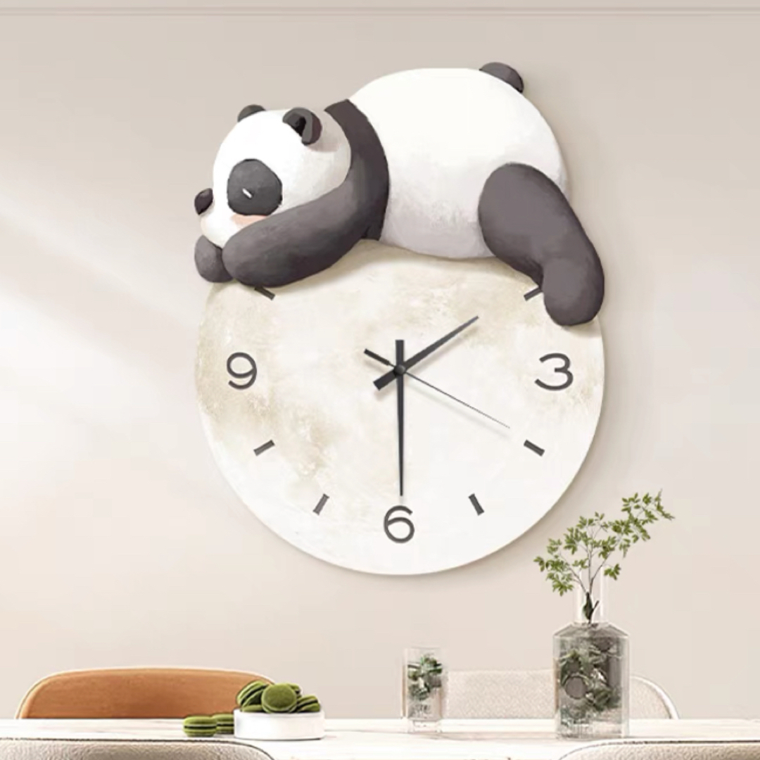 掛け時計 部屋飾り 壁掛け時計　可愛い パンダ　ぱんだ
