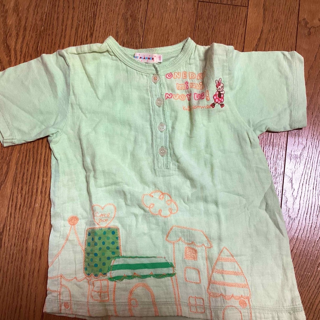 KP(ニットプランナー)のKP Tシャツ 110 グリーン キッズ/ベビー/マタニティのキッズ服女の子用(90cm~)(Tシャツ/カットソー)の商品写真