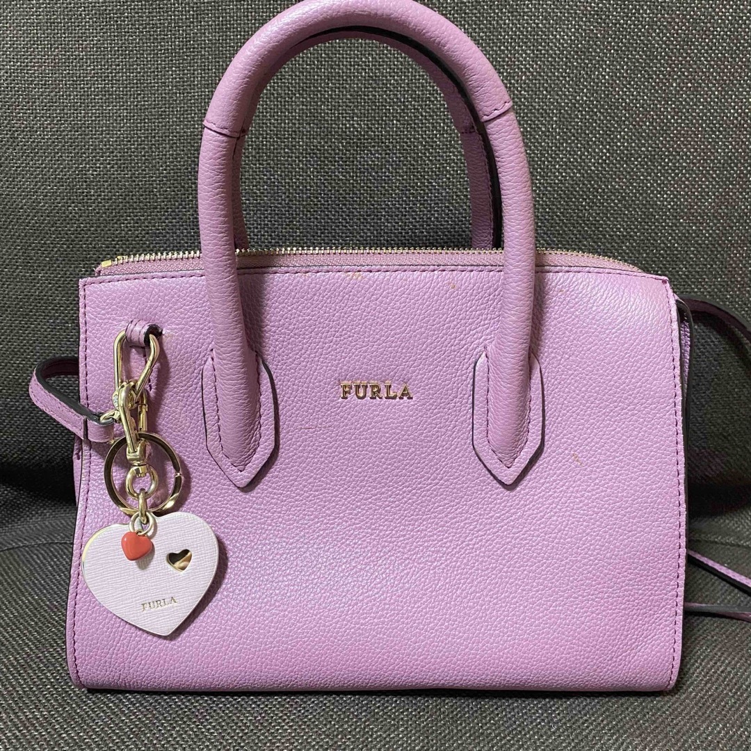 FURLA - フルラ ショルダーバッグ ピンク ラベンダー パープルの FURLA - フルラ ショルダーバッグ ピンク ラベンダー パープルの