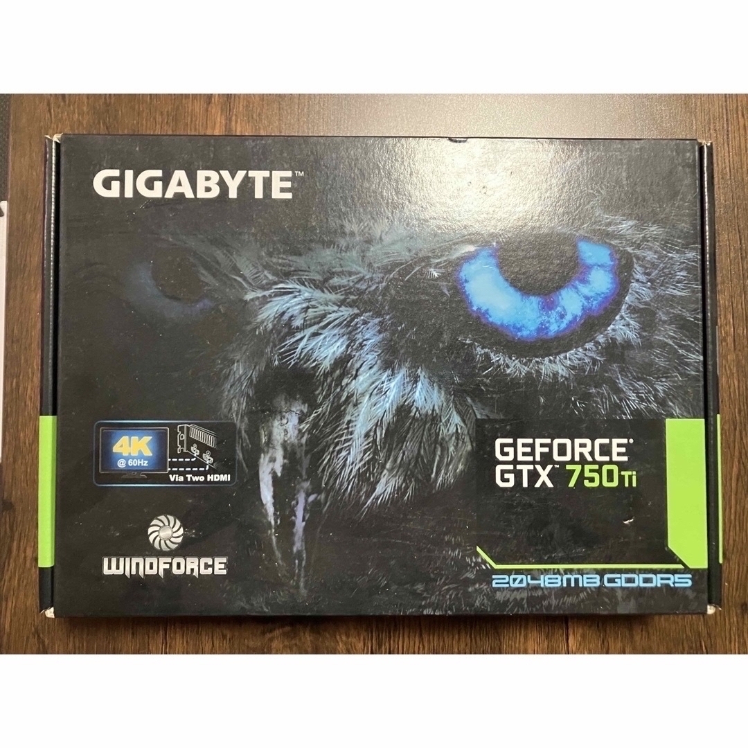 GIGABYTE(ギガバイト)のグラフィックボード GeForce GTX750Ti  箱とドライバCD付き スマホ/家電/カメラのPC/タブレット(PCパーツ)の商品写真