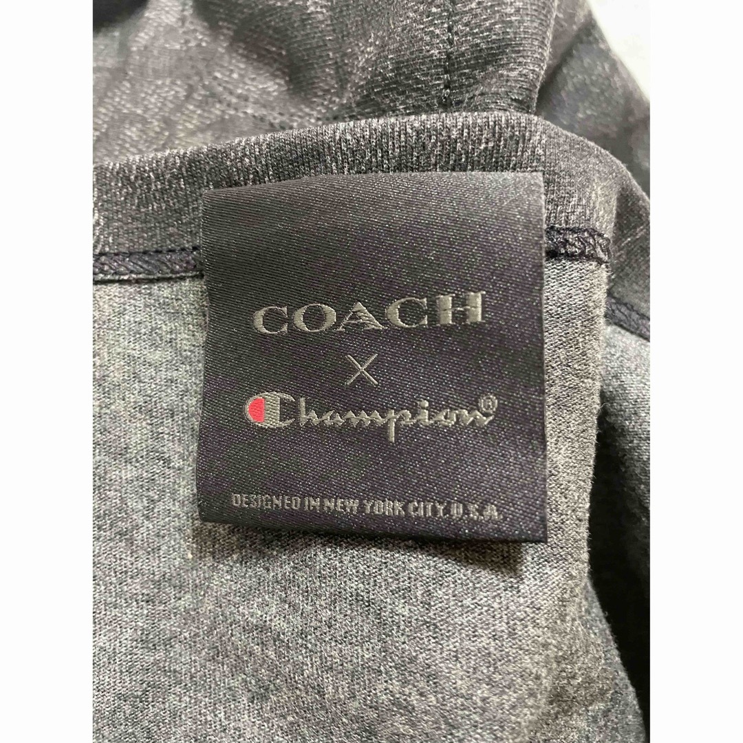 コラボ！COACH X CHAMPION スパンコール ロゴ 半袖Ｔシャツ