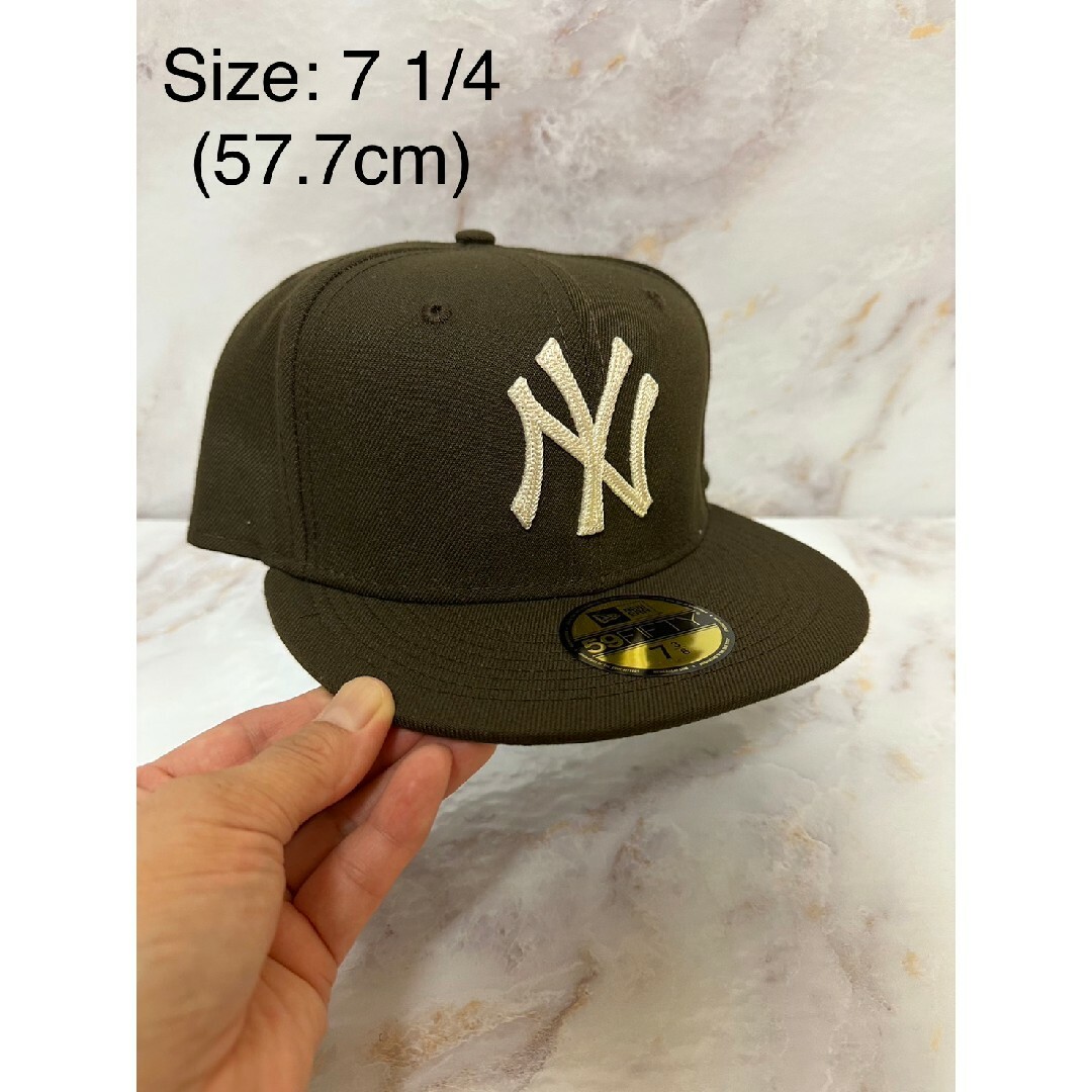 Newera 59fifty ニューヨークヤンキース ステッチロゴ キャップ | フリマアプリ ラクマ
