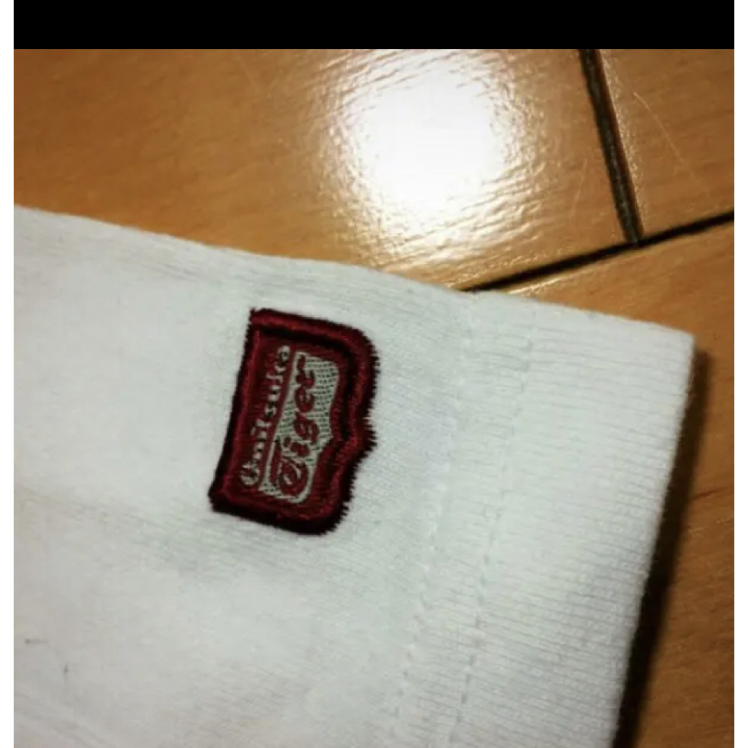 Onitsuka Tiger(オニツカタイガー)のオニツカタイガーホワイトデザインコットンシャツ レディースのトップス(シャツ/ブラウス(半袖/袖なし))の商品写真