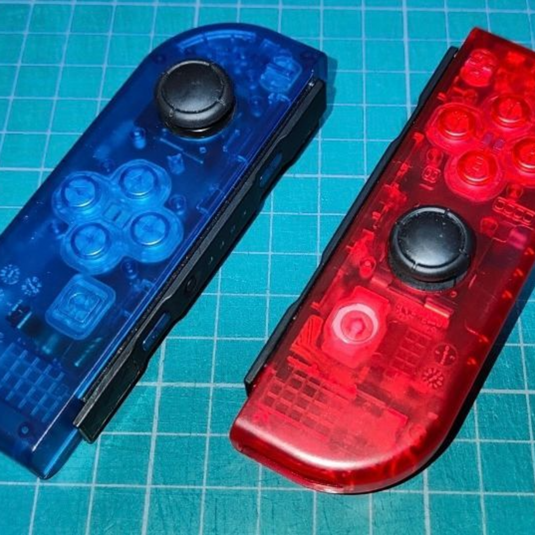 任天堂switch　ジョイコンカスタム　クリアブルー