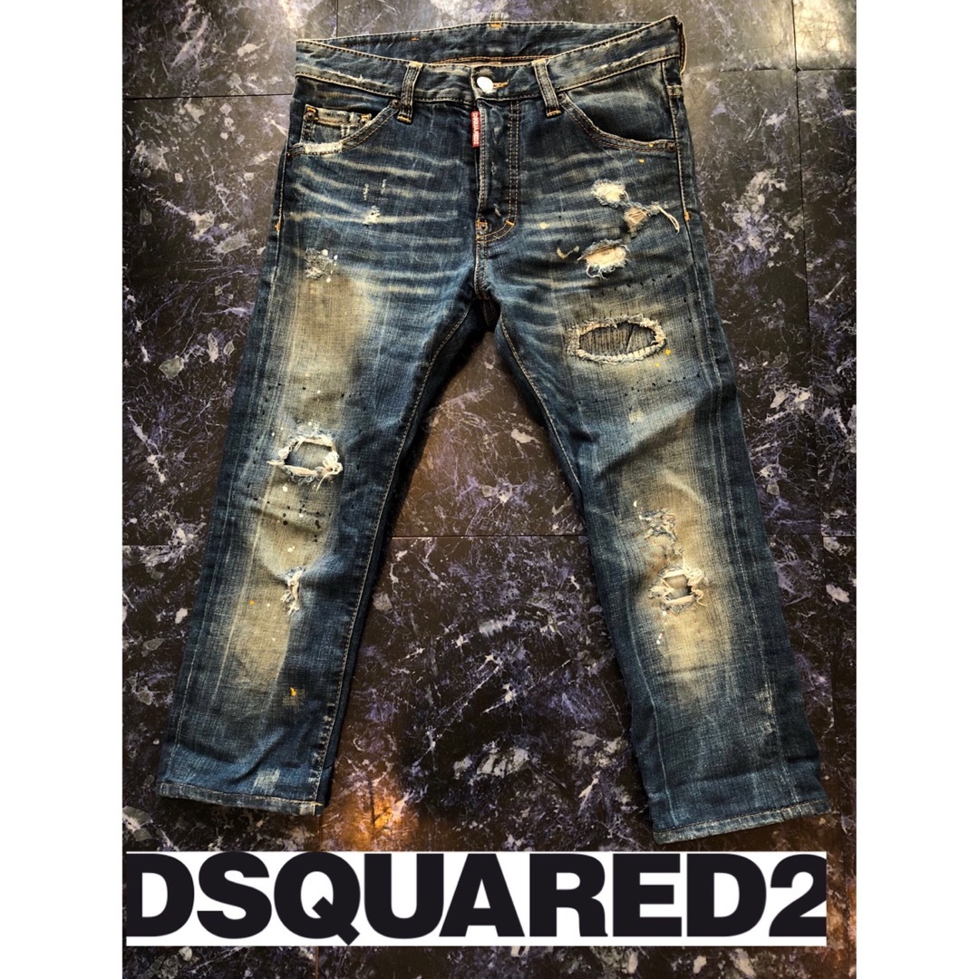 ディースクエアード DSQUARED メンズデニムパンツ ダメージ加工-