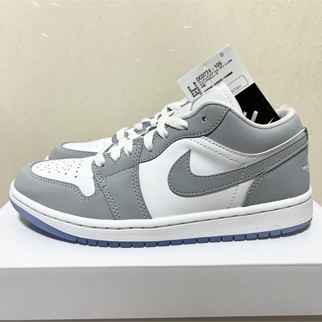 AIR JORDAN 1 LOW エアジョーダン ウルフグレー 24.0cm