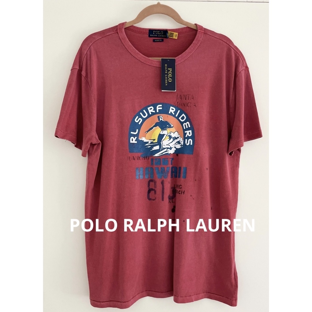 POLO RALPH LAUREN(ポロラルフローレン)のPOLO ラルフローレン　Tシャツ　surf 訳アリ　米国購入　新品 レディースのトップス(Tシャツ(半袖/袖なし))の商品写真