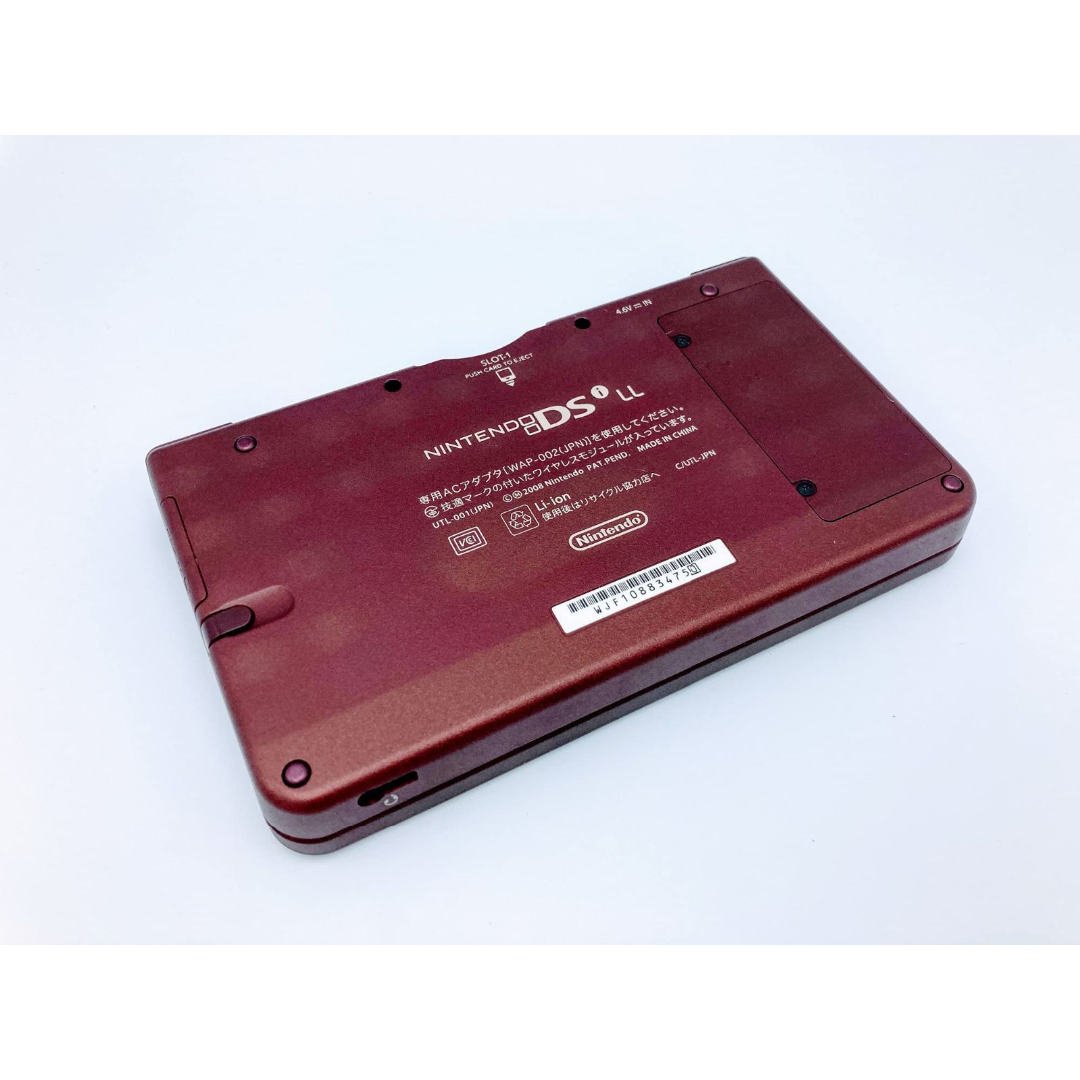 ニンテンドーDS(ニンテンドーDS)のNintendo 任天堂 ニンテンドーDSi LL 中古 ワインレッド エンタメ/ホビーのゲームソフト/ゲーム機本体(携帯用ゲーム機本体)の商品写真