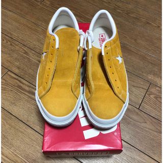 コンバース(CONVERSE)のCONVERSE ONE STAR J SUEDE GOLD 日本製 23(スニーカー)