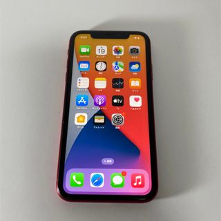 アイフォーン(iPhone)のiPhone11 64GB au レッド 中古 ジャンク(スマートフォン本体)