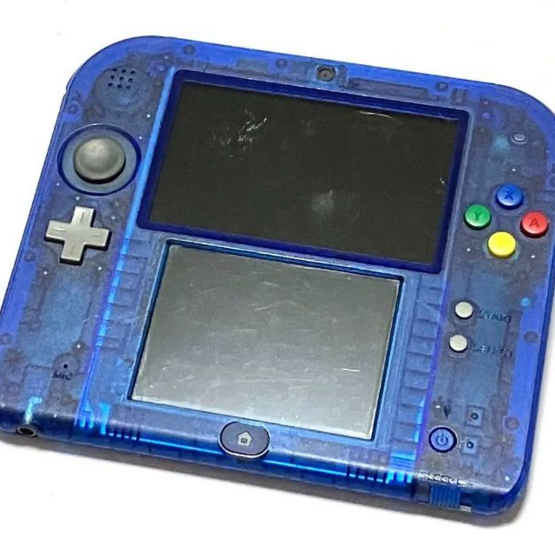 ニンテンドー2DS(ニンテンドー2DS)の中古 ニンテンドー２ＤＳ　ポケットモンスター　青　限定パック（限定版） エンタメ/ホビーのゲームソフト/ゲーム機本体(携帯用ゲーム機本体)の商品写真