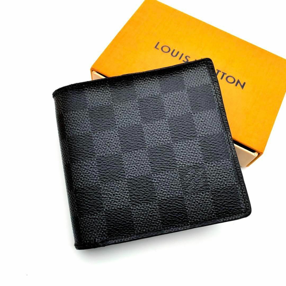 【美品・正規品】LOUIS VUITTON ルイヴィトン　折り財布　ダミエ　新型