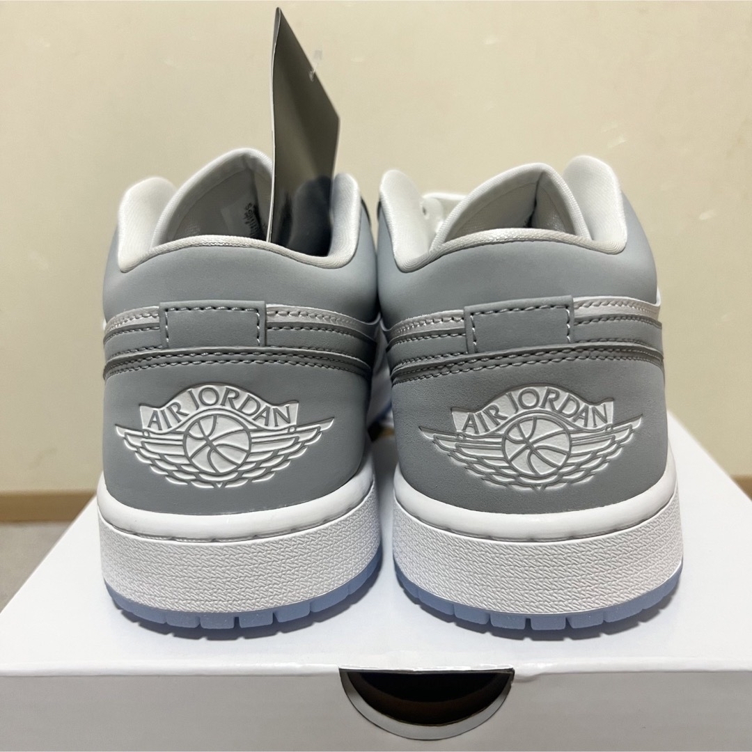 NIKE - AIR JORDAN 1 LOW エアジョーダン ウルフグレー 27.5cmの NIKE - AIR JORDAN 1 LOW エアジョーダン ウルフグレー 27.5cmの