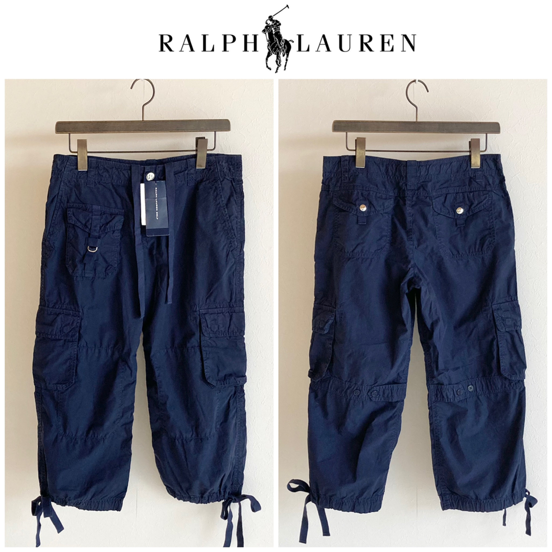 Ralph Lauren(ラルフローレン)の新品 ラルフローレン クロップド カーゴパンツ 11 ネイビー レディースのパンツ(ワークパンツ/カーゴパンツ)の商品写真