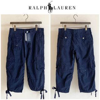 ラルフローレン(Ralph Lauren)の新品 ラルフローレン クロップド カーゴパンツ 11 ネイビー(ワークパンツ/カーゴパンツ)