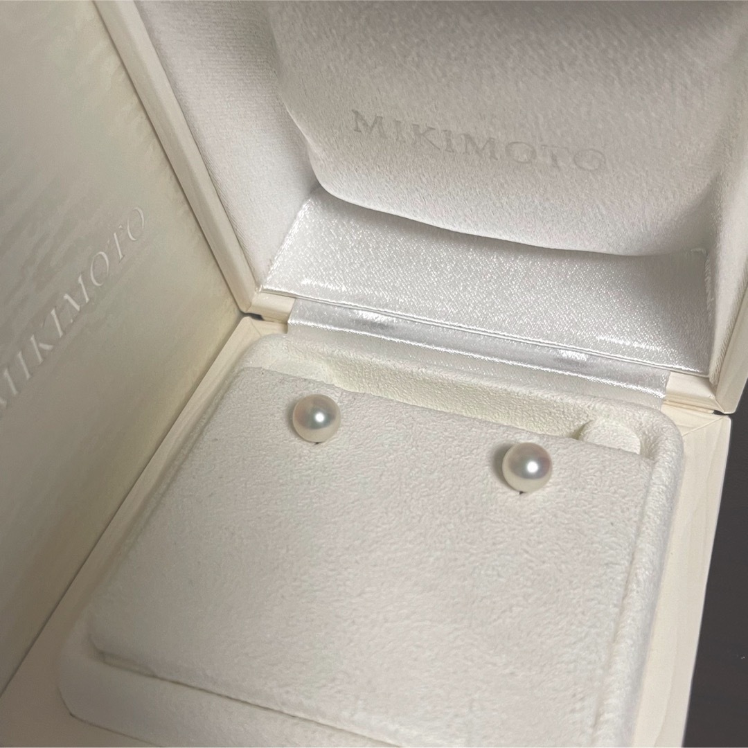 MIKIMOTO(ミキモト)の【美品】MIKIMOTOミキモトパールピアス7mm k18 レディースのアクセサリー(ピアス)の商品写真