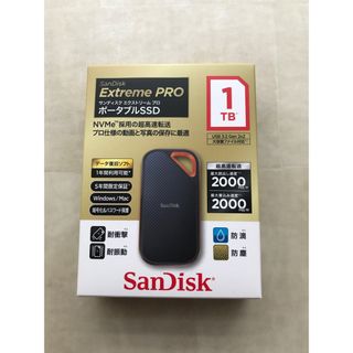 SanDisk エクストリームプロ ポータブルSSD 1TB SDSSDE81-(PC周辺機器)