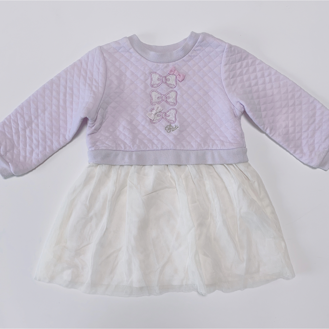 motherways(マザウェイズ)のマザウェイズ チュールワンピース 90 キッズ/ベビー/マタニティのキッズ服女の子用(90cm~)(ワンピース)の商品写真