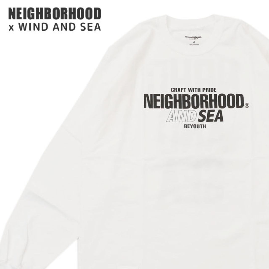 NEIGHBORHOOD × WIND AND SEA長袖Tシャツ【未使用／M】 特価注文 メンズ
