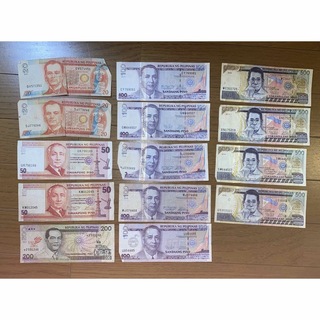 フィリピン旧紙幣 ペソ 旧紙幣おまとめセット Philippines PHP(貨幣)