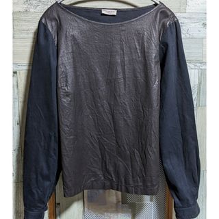 ドリスヴァンノッテン(DRIES VAN NOTEN)のドリス 長袖 異素材トップス 黒 墨黒(シャツ/ブラウス(長袖/七分))