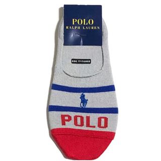 ポロラルフローレン(POLO RALPH LAUREN)のネイビー×ブルー×赤　ボーダー　ポロラルフローレン  ソックス　靴下　レディース(ソックス)