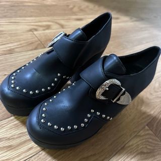EVRIS - EVRIS(エヴリス)エンボスクロコバックルベルトシューズ☆新品 ...