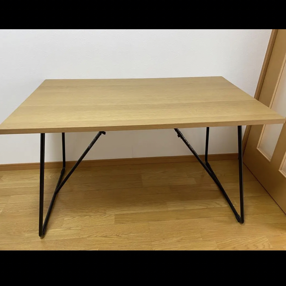 8月末まで】折りたたみテーブル 無印良品 オーク材 120×70 8月末まで】折りたたみテーブル 無印良品 オーク材 120×70