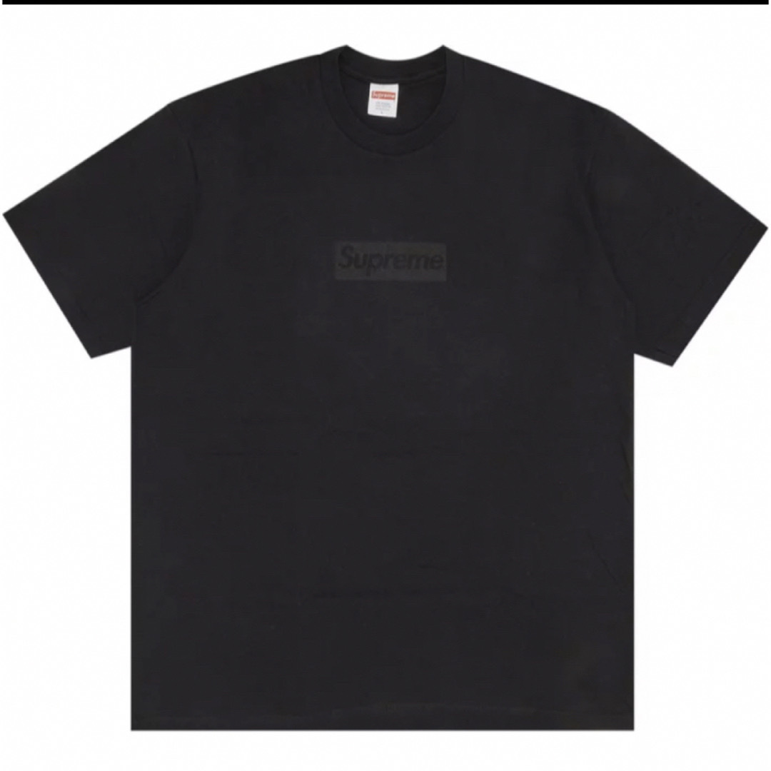 新品L supreme tonal box logo Tee 黒