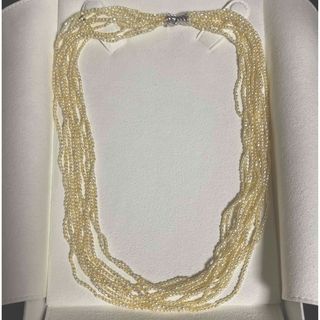 ミキモト(MIKIMOTO)の【超美品】ミキモトゴールデンケシパール 10連1.5-2mm 50cm k14(ネックレス)