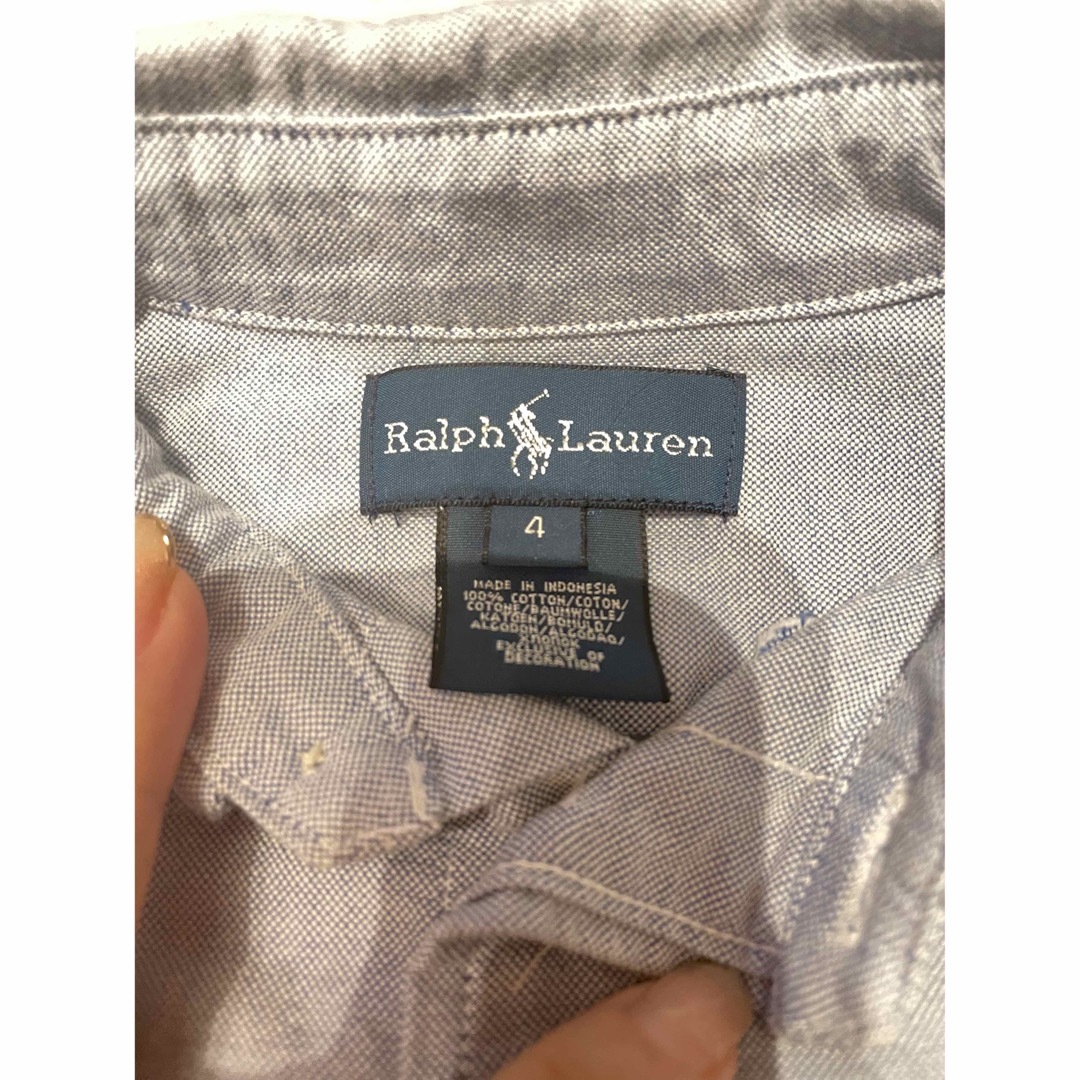 Ralph Lauren(ラルフローレン)のラルフローレン ボタンダウンシャツ  RALPH LAUREN  サイズ４ キッズ/ベビー/マタニティのキッズ服男の子用(90cm~)(ブラウス)の商品写真