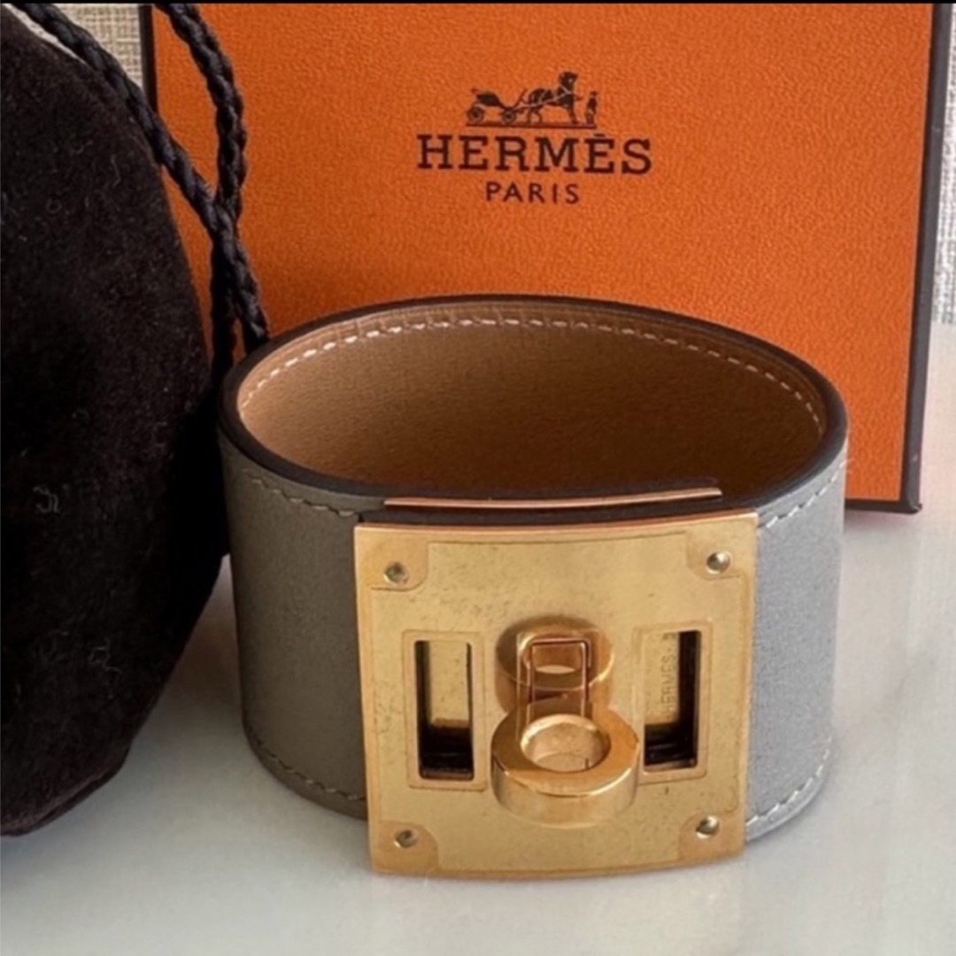 【未使用品】HERMES エルメス レザーブレスレット ケリー ドッグ