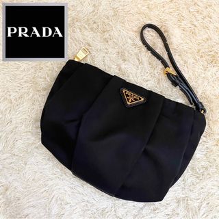 プラダ(PRADA)の新品同様✨PRADA プラダ ミニバッグ クラッチ 三角ロゴ テスートナイロン(クラッチバッグ)