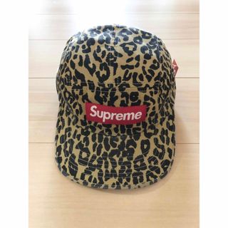 シュプリーム(Supreme)のWashed Chino Twill Camp Cap　レオパード(キャップ)