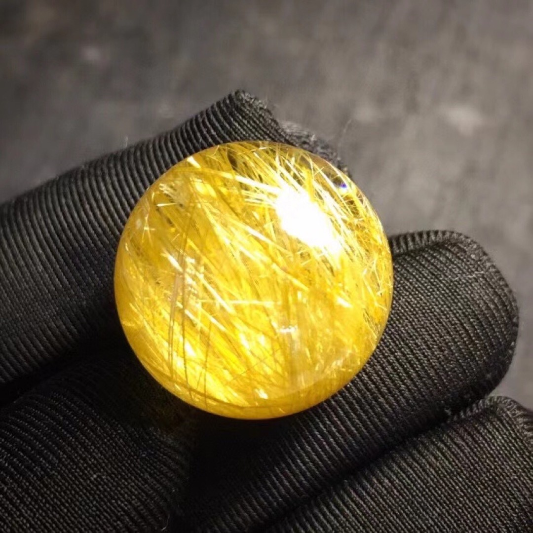 ⭐︎【天然】タイチンクオーツ 丸玉 20mm - 各種パーツ