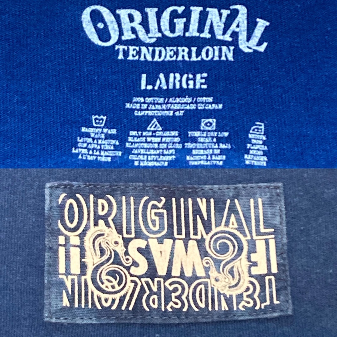 TENDERLOIN(テンダーロイン)の渋谷店限定 テンダーロイン TEE LITMUS Tシャツ 藍染 リトマス メンズのトップス(Tシャツ/カットソー(半袖/袖なし))の商品写真