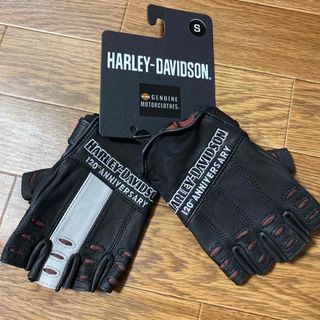 ハーレーダビッドソン(Harley Davidson)の新品未使用　120周年記念トゥルーノースレザーフィンガーレスグローブ　値引き✖️(装備/装具)