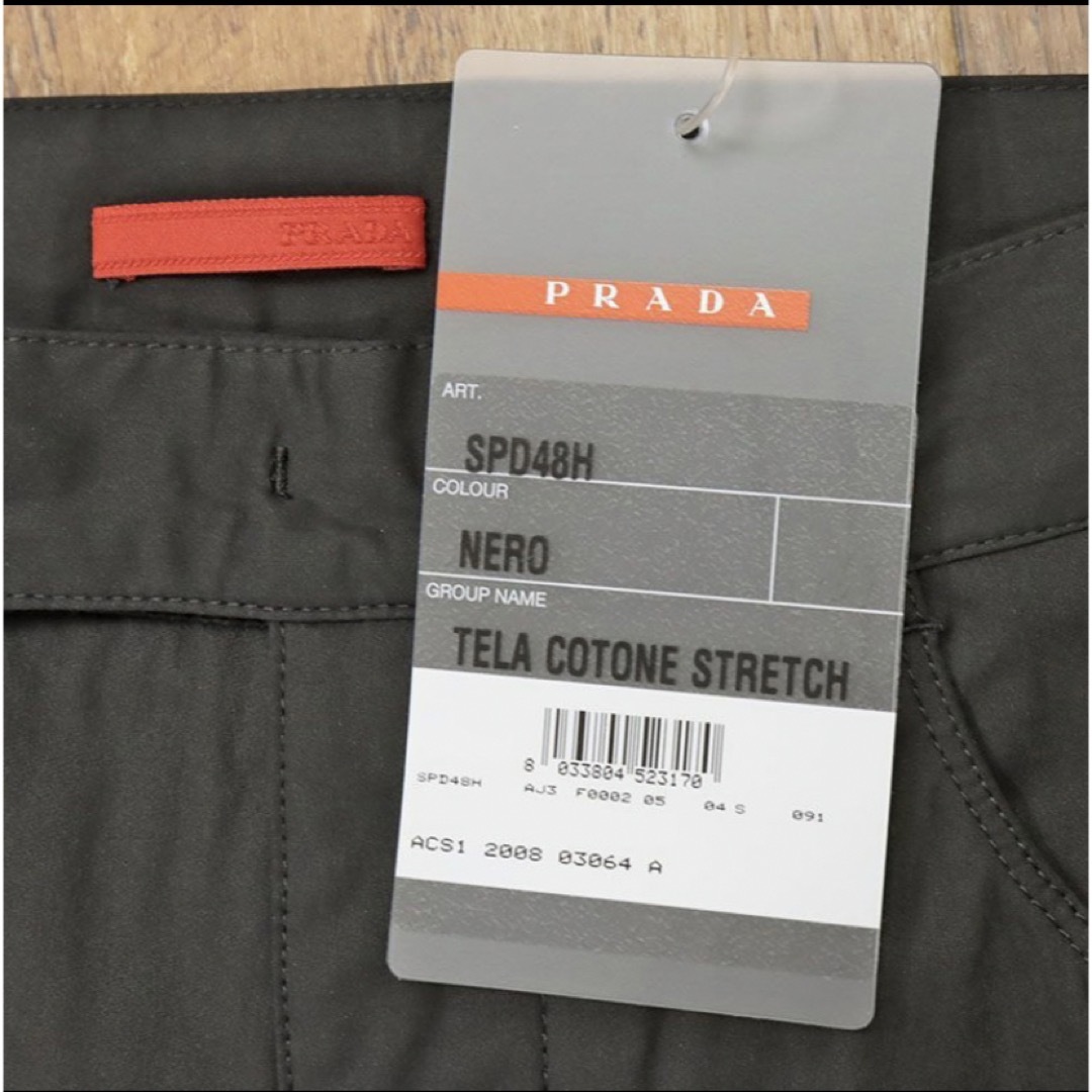 新品 PRADA SPORTS ストレッチスリムスラックス 44サイズ ブラック