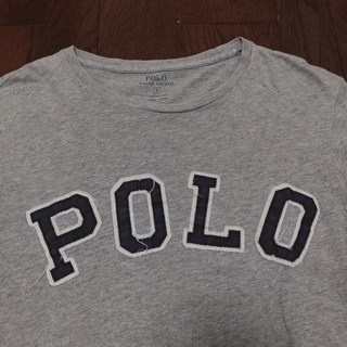ポロラルフローレン(POLO RALPH LAUREN)のPOLO RALPH LAUREN　Tシャツ　S　グレー　ネイビー　polo(Tシャツ/カットソー(半袖/袖なし))