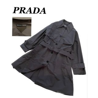 PRADA トレンチコート ダークグレー レディース （サイズ40）