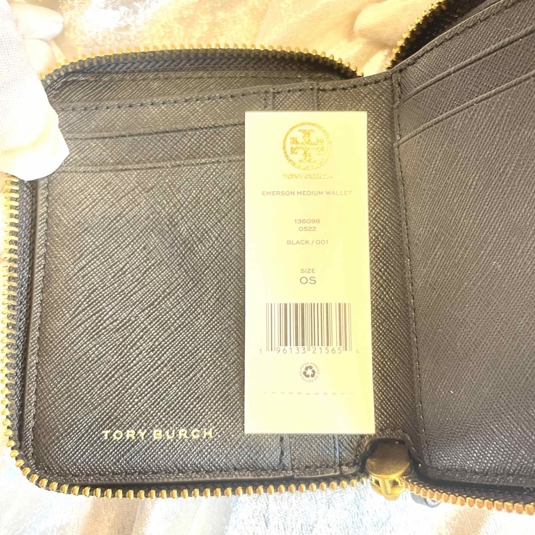 新品未使用✨TORY BURCH トリーバーチ レザー　ラウンドファスナーファッション小物