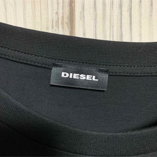 DIESEL 入手困難 半袖 トップス ロゴ ブルー