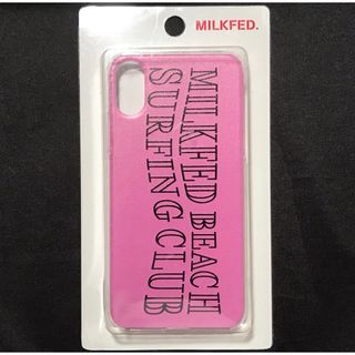 ミルクフェド(MILKFED.)のiPhone XS/X 用 MILKFED ロゴケース(iPhoneケース)