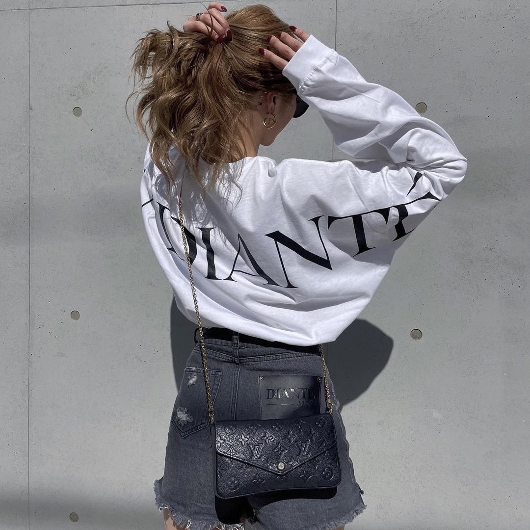 DIANTE Back message long sleevetee