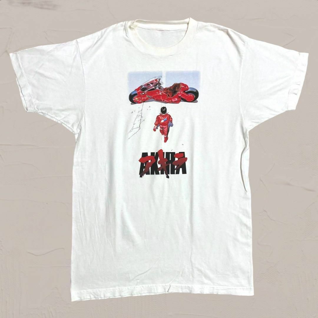 UWR Tシャツ ビンテージ  90s 白 AKIRA アキラ ロゴ バイク