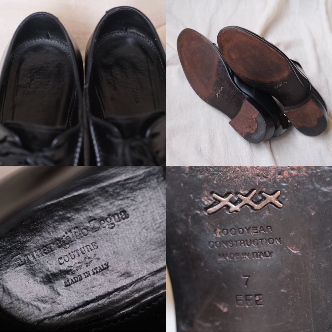 エルメネジルドゼニア Ermenegildo Zegna COUTURE ストレートチップ ドレスシューズ【サイズ6 1/2】【メンズ】