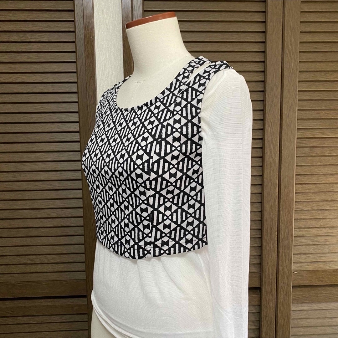 DEPT(デプト)のused geometric pattern tops レディースのトップス(カットソー(半袖/袖なし))の商品写真