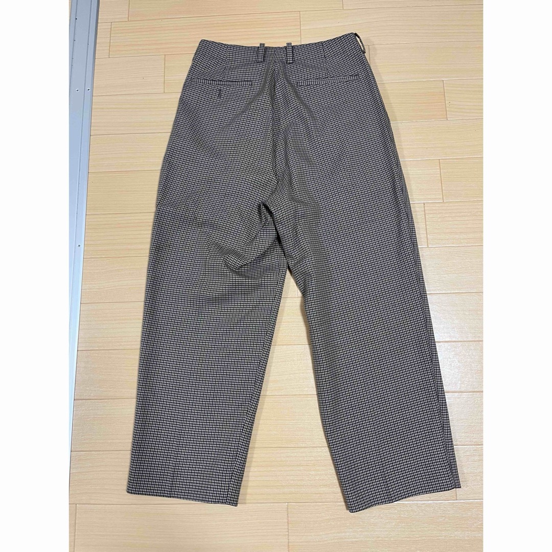 YOKE(ヨーク)のYOKE 1TUCK WIDE TROUSERS "BEIGE PLAID" メンズのパンツ(スラックス)の商品写真