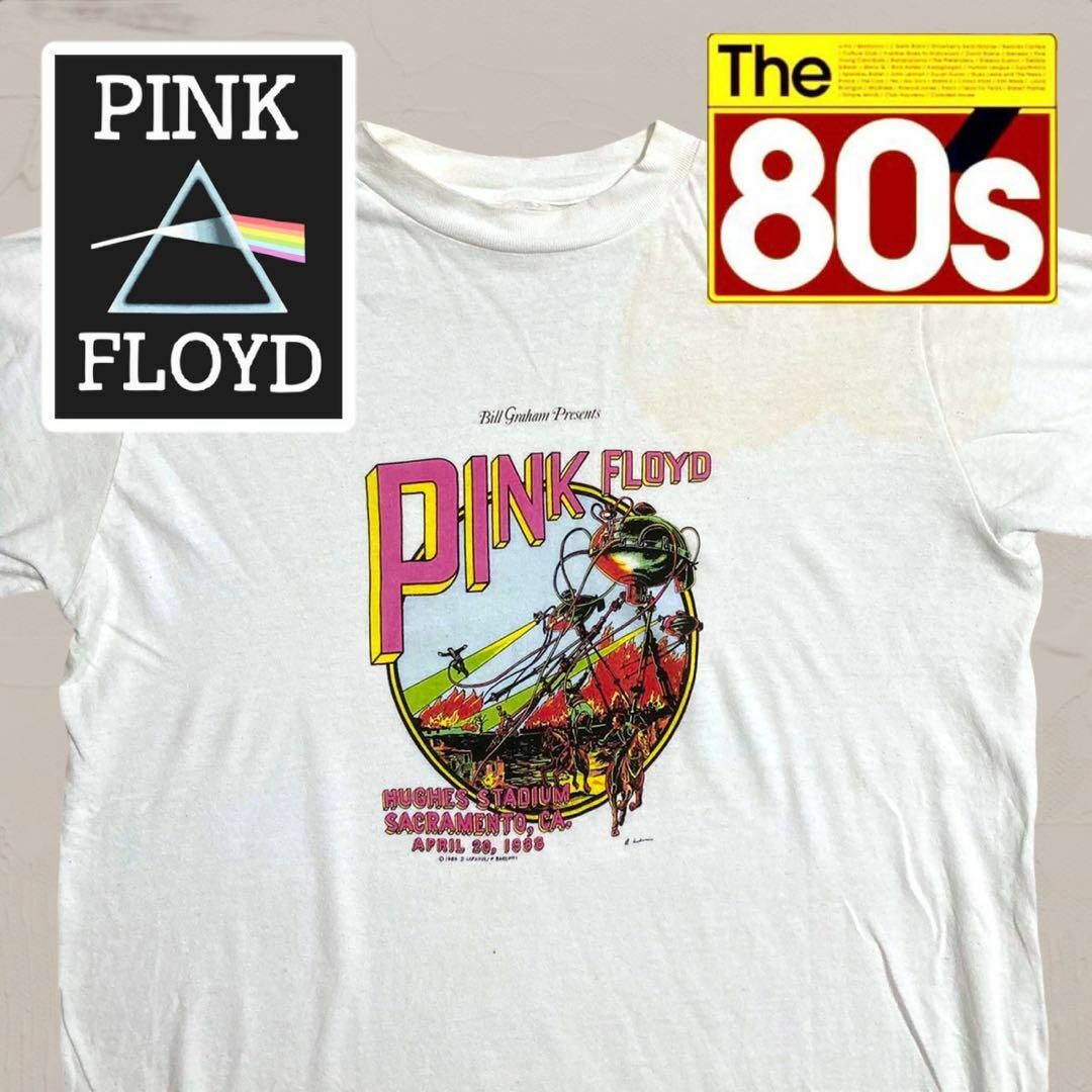 UYG バンド T ビンテージ 80s  白 PINK FLOYD 1988 1